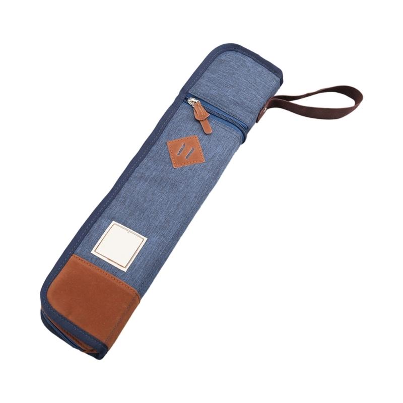 

Professional Drumsticks Storage Bag Drum Sticks Holder Fabric Texture Suitable for Stage Performances and Practice синий