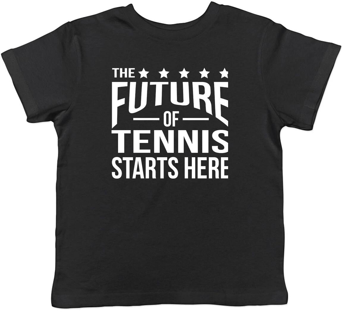 The future of Tennis Starts Here Childrens Kids T-Shirt Boys Girls 130