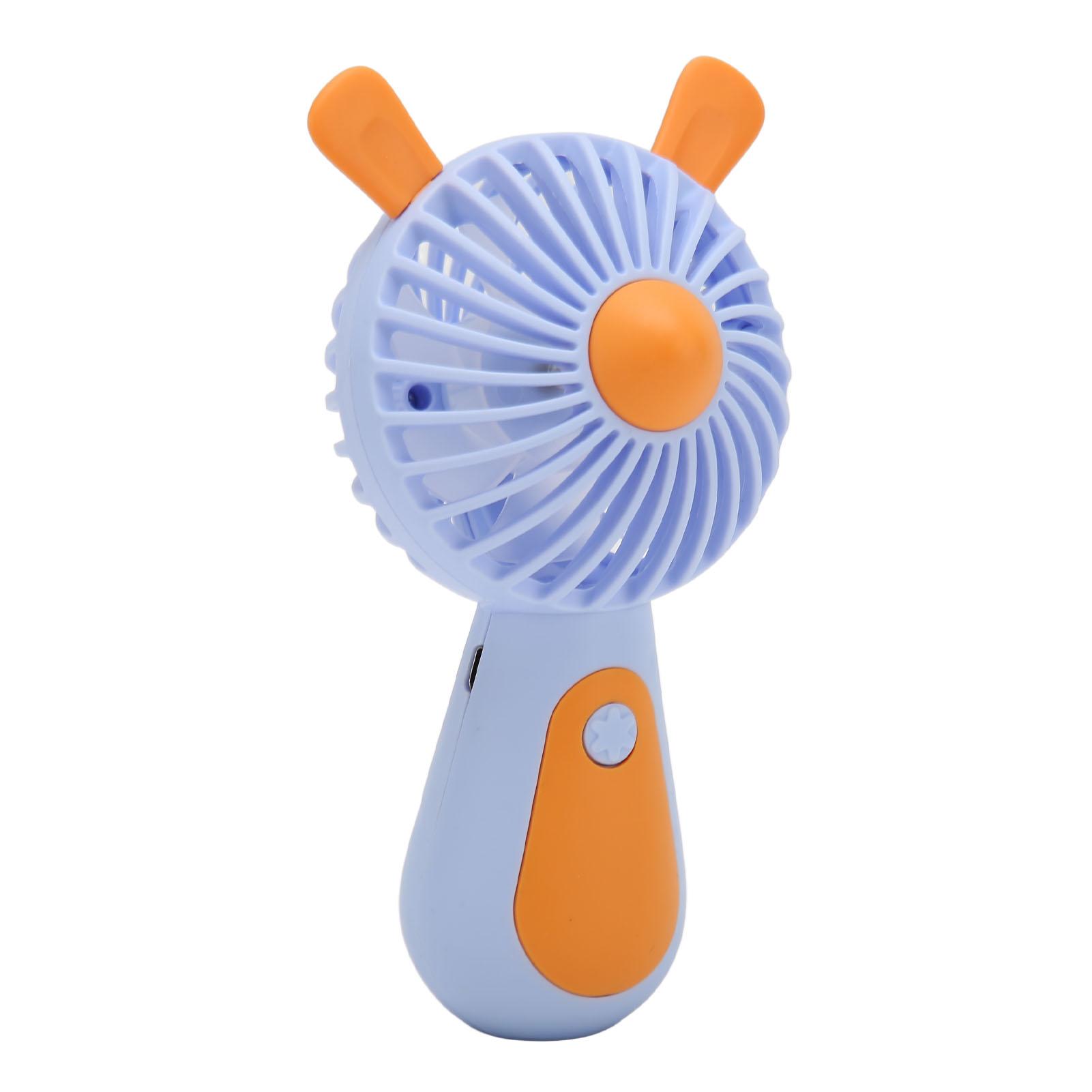 Портативный мини-вентилятор с зарядкой через USB, два уровня регулировки, эргономичный портативный портативный небольшой вентилятор