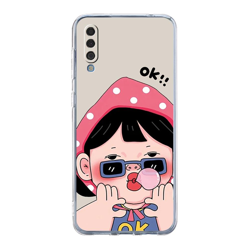 Cartoon Lustiges Jungen Mädchen Paar Hülle Für Samsung A54 A52 A50 A70 A40 A20S A20E A12 A14 A16 A22 A24 A42 A34 A32 5G A04s A06 Abdeckung