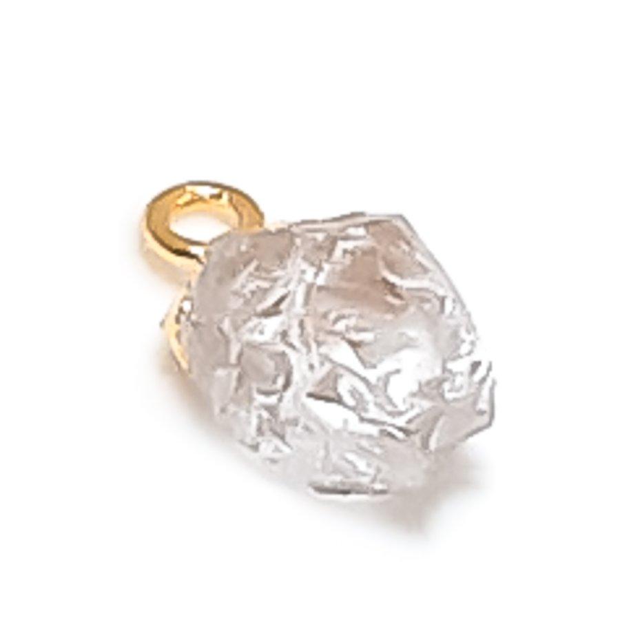Natural Crystal Rough Gemstone 925 Sterling Silver Jewelry Pendant 0.59" P9k75