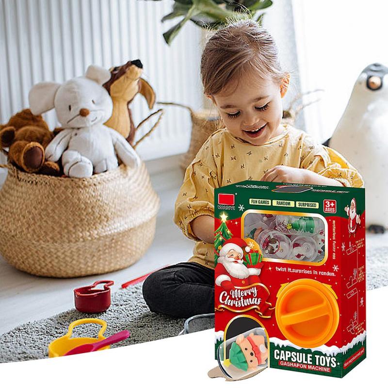 Chirstmas Capsule Machine with Small Toy Parent-Child Interaction Game Toy Gift for Birthday Chirstmas