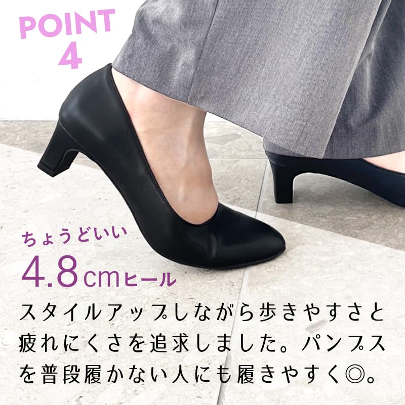 Gepolsterte Pumps mit rundem Zehenbereich und mittlerem Absatz für leichtes Gehen. Ideal für die Jobsuche, geschäftliche Anlässe, formelle Anlässe und den täglichen Weg zur Arbeit. R-3005