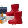 Winter warme Outdoor wasserdichte Schneestiefel Damen- und Herren-Kurzstiefel rutschfeste flachsohlige mittelhohe Stiefel verdickte Samt-Baumwollschuhe Baumwolle.