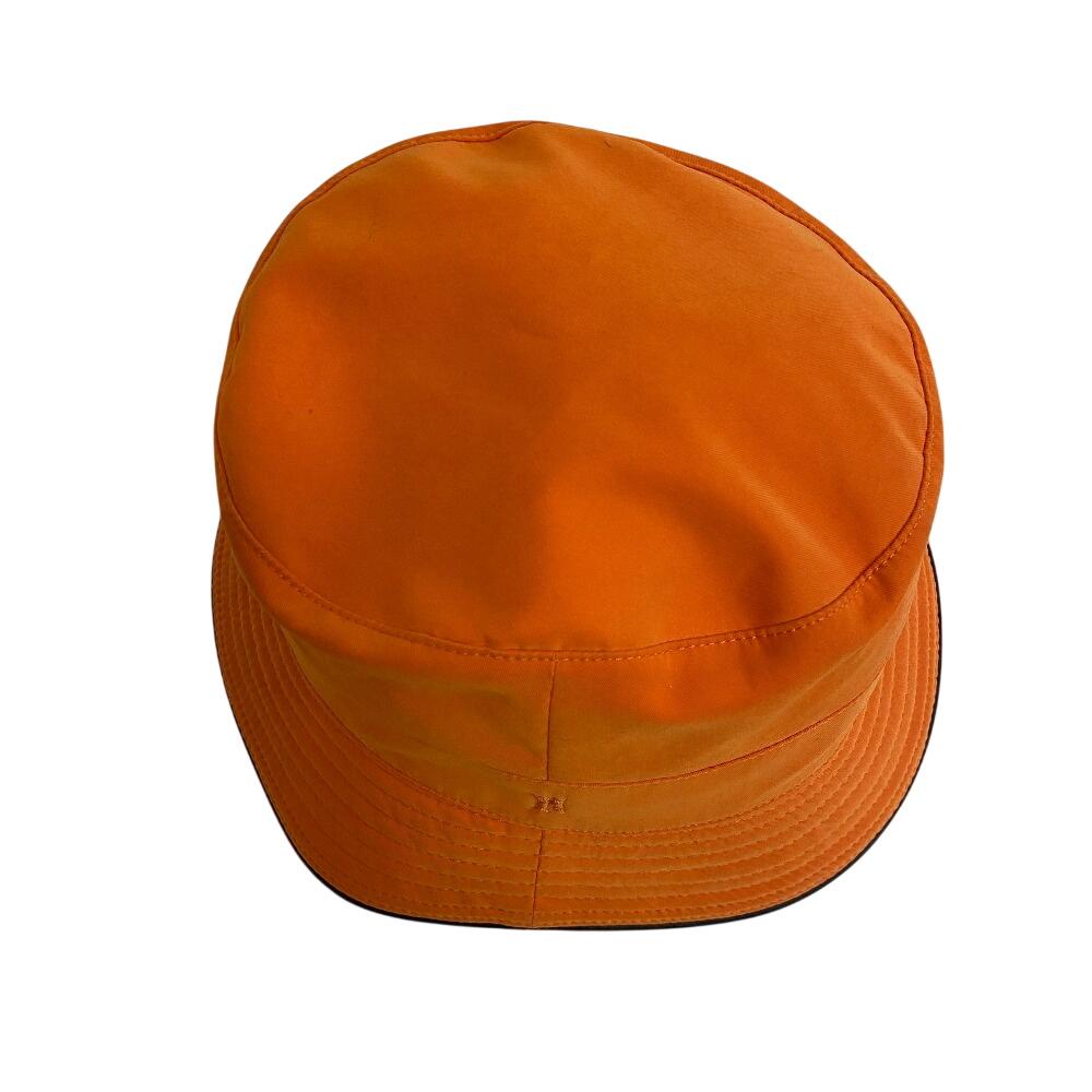 HERMES Bucket hat acetate hat Orange acetate Women Used
