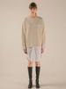 Beulouendeu Shirt Layered Sweatshirt (Cream Stripe)