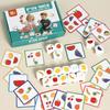 Kid Fruit Dice Matching Game Montessori Parish Toy Logical Thinking Shape Fruit Cognition Preschool Education Sensory Active Toy