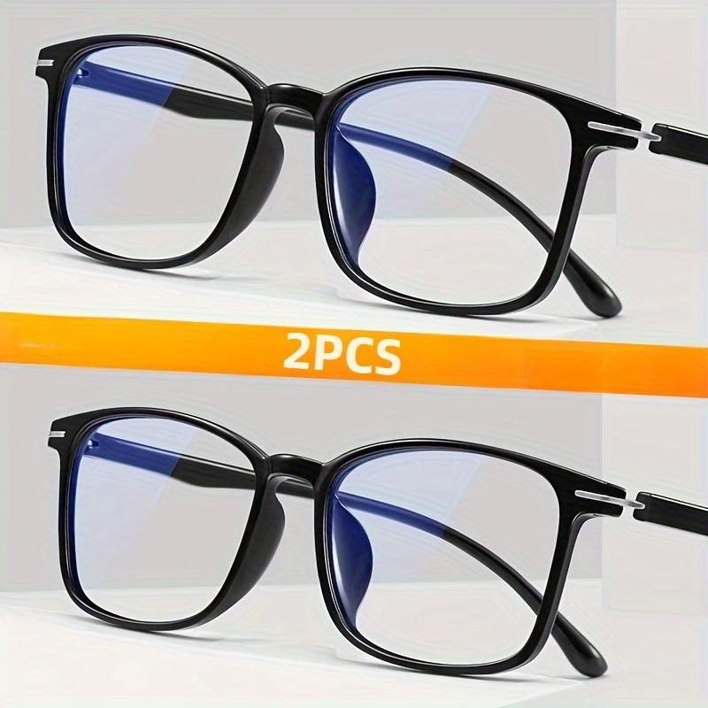 2 Pairs of Fashionable Business Lightweight Glasses Designed for Both Men and Women Ideal Gifts for Parents
