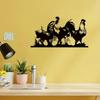 1 Pezzo Decorazione Murale di Pollo in Metallo Rustico Ornamento da Fattoria Arte per Interni Esterni Casa Giardino Appeso Regalo
