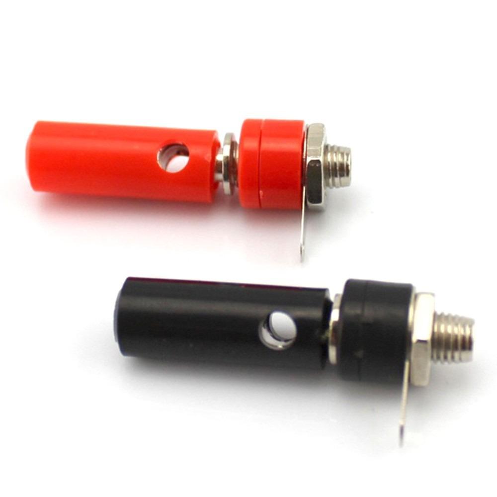 Male and Female 4mm Banana Plug Terminal Connector 4mm Banana Socket  for Panel Mount