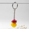 Cute Duck Keychain with Hat Handmade Yellow Duck Pendant Keychain/Earrings Eye Catching Pendant for Women and Kids