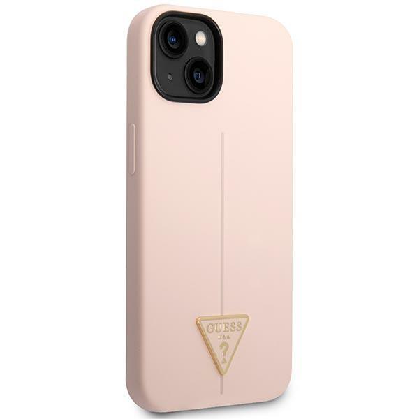 Guess Guhcp14Msltgp Iphone 14 Plus / 15 Plus 6.7 Różowy/Pink Hardcase Silicone Triangle
