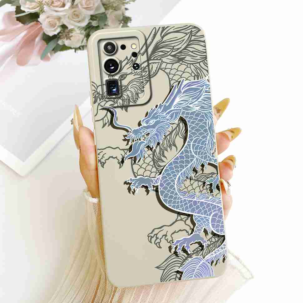 For Samsung Galaxy S20 Ultra Case Popular Color Floral Print Silicone Back Cover For Samsung S20 Ultra 4G 5G Phone Cases Fundas