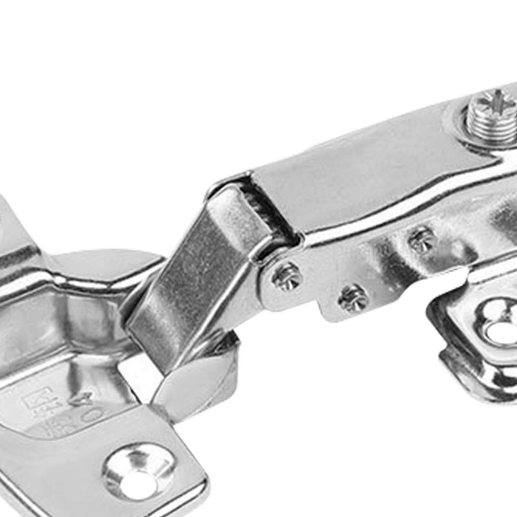 4Pcs Frame Hinge Set Stainless Steel Rust Proof Low Noise Cabinet Hinge for Wooden Door Wardrobes