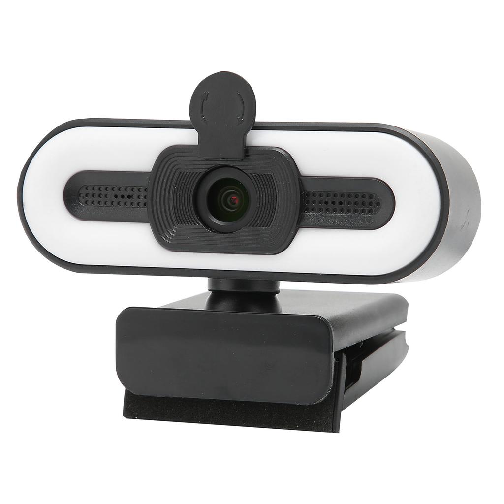 Webcam USB2.0 1080P HD 30FPS High Resolution LED Light PC Camera with Microphone for Live Streaming