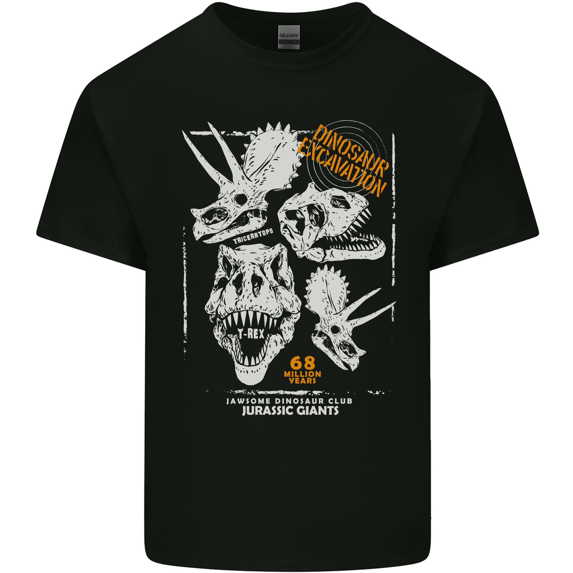 Dinosaur Excavation Palaeontology Unisexs Light Cotton TShirt S