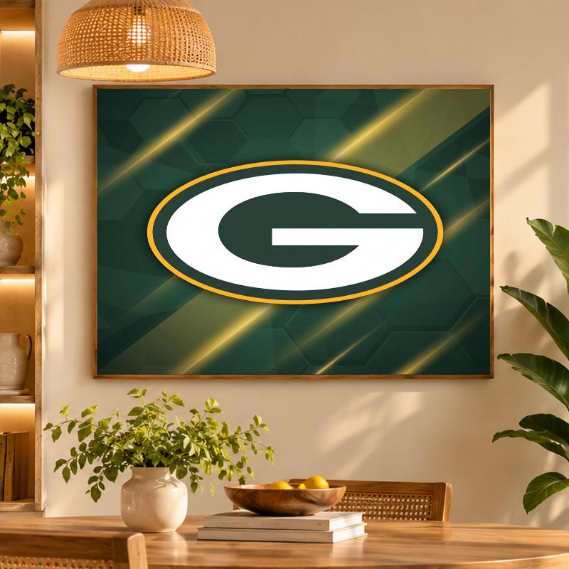5D Diamond Painting Green Bay Packers DIY Full Drill Diamond Art Kit Home Decoration