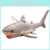 Shark White Plush Toy Marine Animal Stuffed Doll Cartoon Decoration Kids Gift