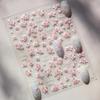 Flowers Blooming Cherry Blossom Sakura Living Peach Branch 5D Soft Relief Spring Adhesive Nail Art Sticker Chic Manicure Decals