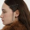 Cubic Long Ribbon Hair Pin (L244MHA010)
