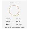 Double Layer Beaded Bracelet Women 18K Gold Plated Titanium Steel Geometric Design Lightweight Luxury Style