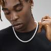 Pearl Necklace Men Simple Handmade Strand Bead Necklace 2024 New Trendy Men Jewelry for Women Girls Wedding Banquet Necklaces