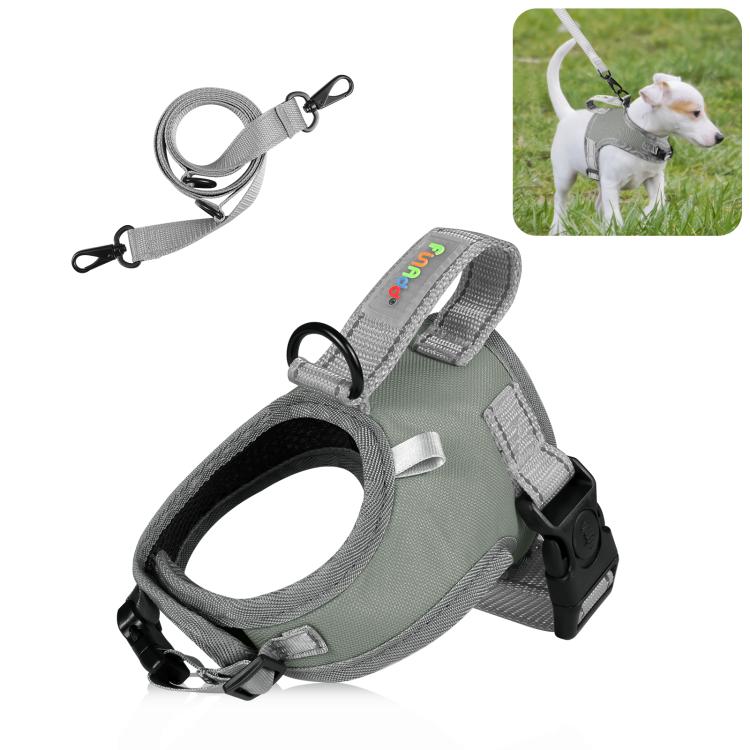FunAdd Traktionsseil Reflektierend Atmungsaktiv Nylon Haustierweste Hundegeschirr, Größe: S