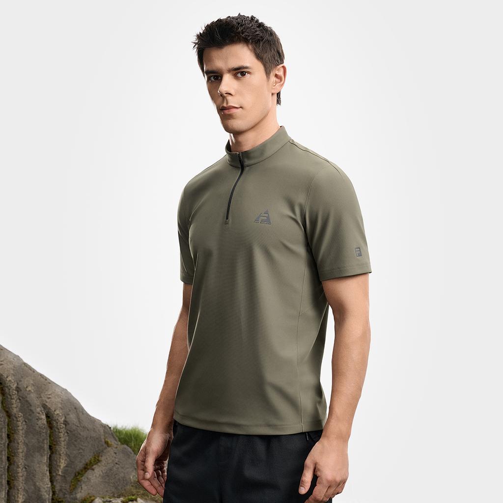 FILA Explore Minimalist Personality Trend Sports Leisure Outdoor Versatile Lightweight Comfortable Short Sleeve T-Shirt Men tops Asphalt A11M617104FDG