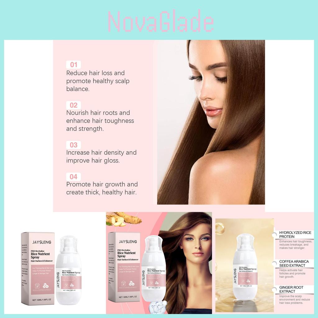 Jaysuing Nourishing Hair Care Spray Hydrating Smooth Frizz Control Shine Enhancer 50ml