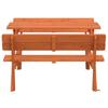 Vidaxl Picknicktafel Voor 4 Kinderen, Met Gat Voor Parasol, Spar