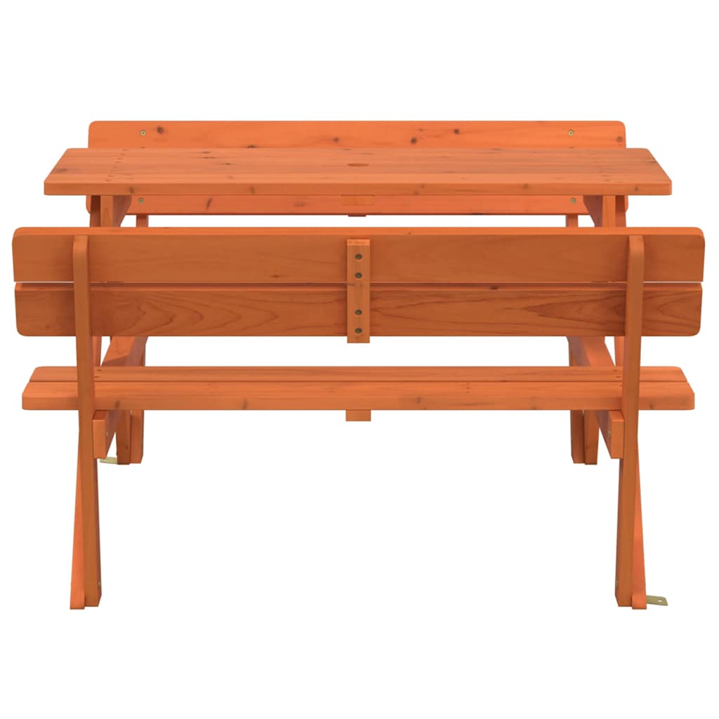 Vidaxl Picknicktafel Voor 4 Kinderen, Met Gat Voor Parasol, Spar