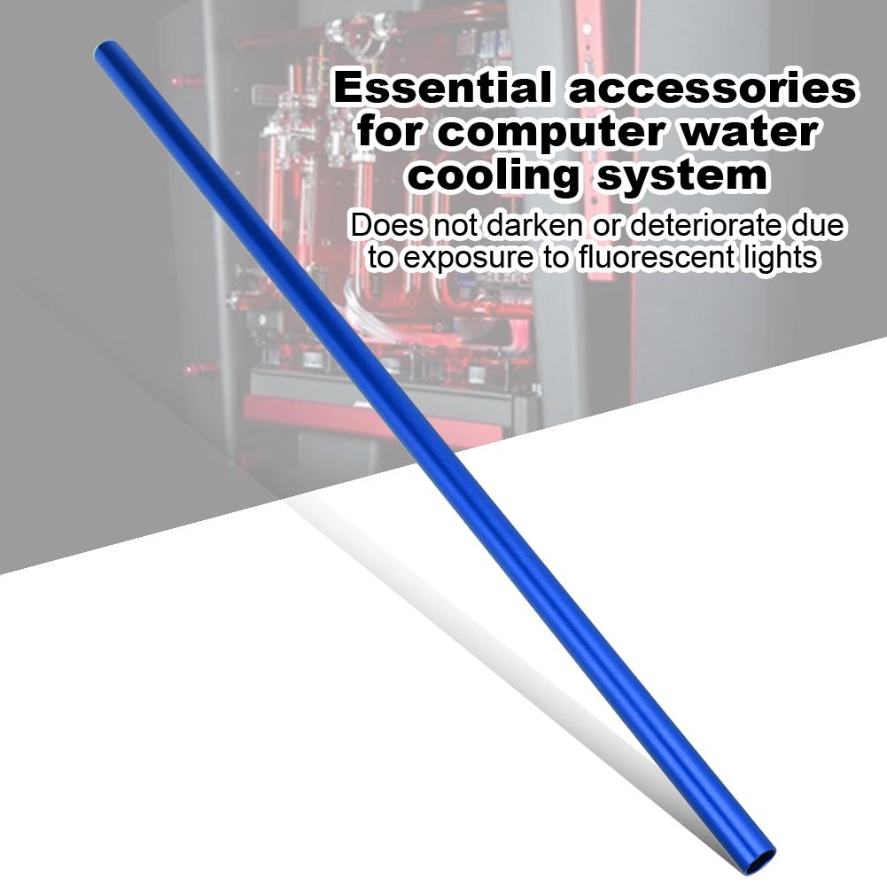 14mm Aluminum Alloy Hard Pipe Accessories for Computer PC Water Cooling SystemBlue