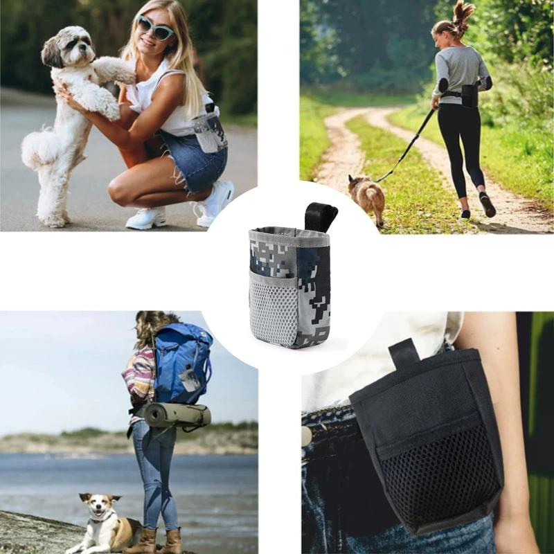 Multifunctional Dog Training Treat Pouch Outdoor Walking Waist Bag Waterproof Pet Snack Food Storage Bag For Obedience With Clip