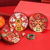 Traditional Wealth God Fridge Magnets Woodwork 2025  New Year Fridge Magnets  Refrigerator
