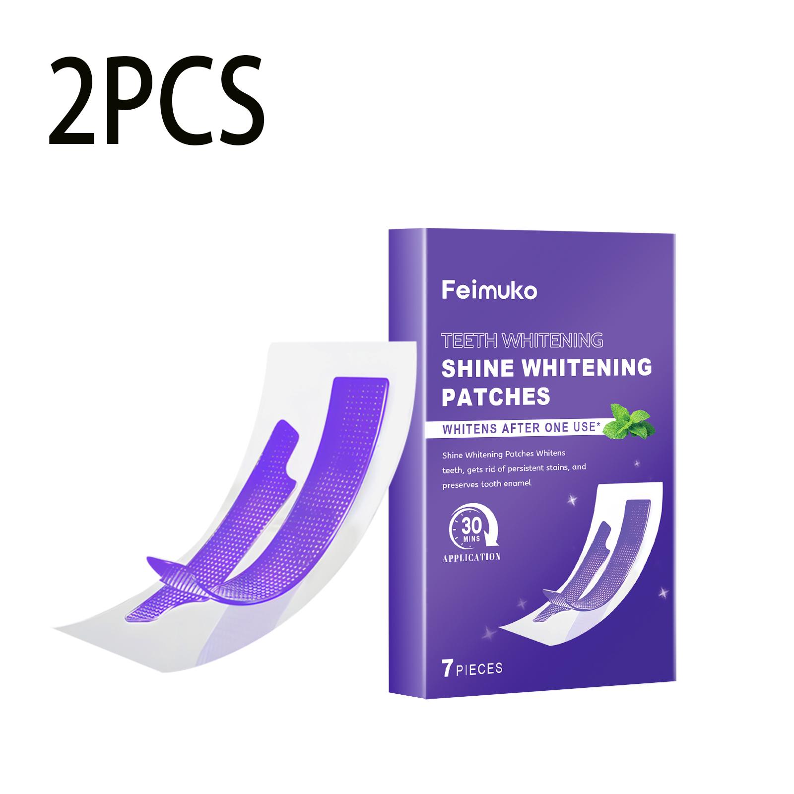 

Преміальні смужки для догляду за зубами, Відбілювання без чутливості - Довготривала яскравість та легке нанесення 7 piecesx2