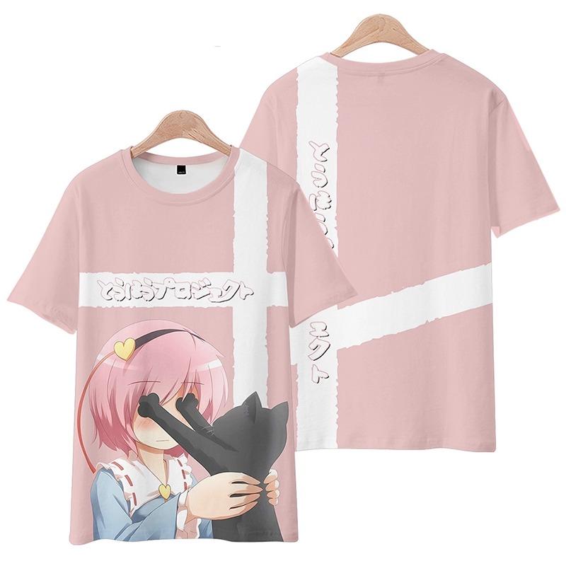 Game Touhou Project Cosplay T-Shirt 3D Hakurei Reimu Print Anime Cartoon Tees Summer Men Women Harajuku