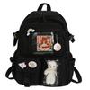 Students Backpack Large Capacity Grils Schoolbag Cartoon Korean Backpack Soild Color Travel