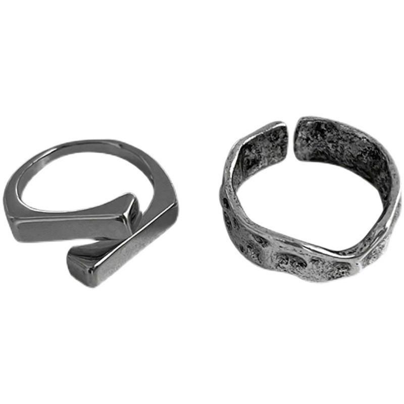 Elegant Silver Plated Geometric Wave Design Ring For Women With Fit Adjustable