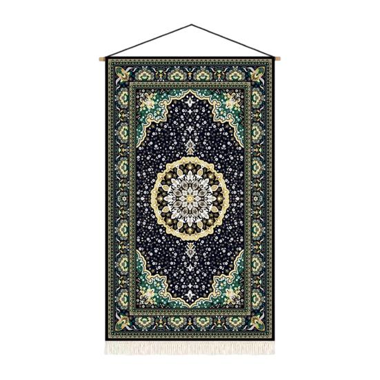 Woven Wall Hanging Boho Wall Style Poster Tapestry Retro Floral Art Bohemian Blanket Small F