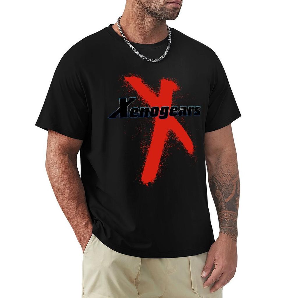 Xenogears T-Shirt Atmungsaktives Basic Baumwoll-T-Shirt