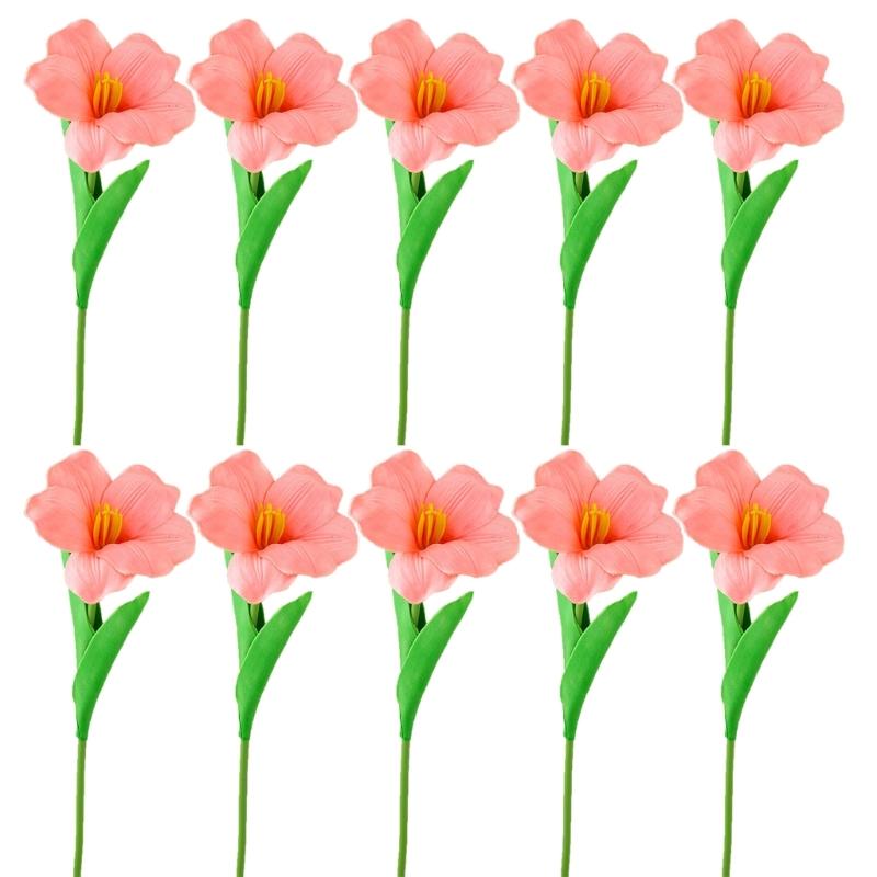 10Pcs Artificial Flower Bouquets Simulation Flowers Bouquets Arrangement for Wedding Party Home Garden Decoration