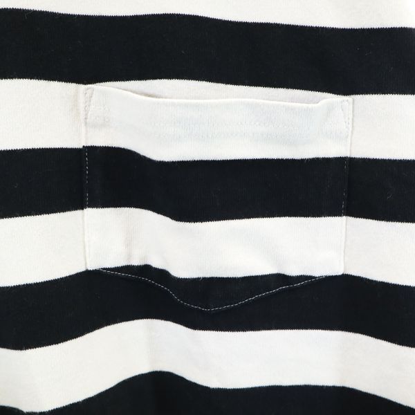 LABRAT Border Pattern Long sleeve Sweatshirts M Black x white Men's Used