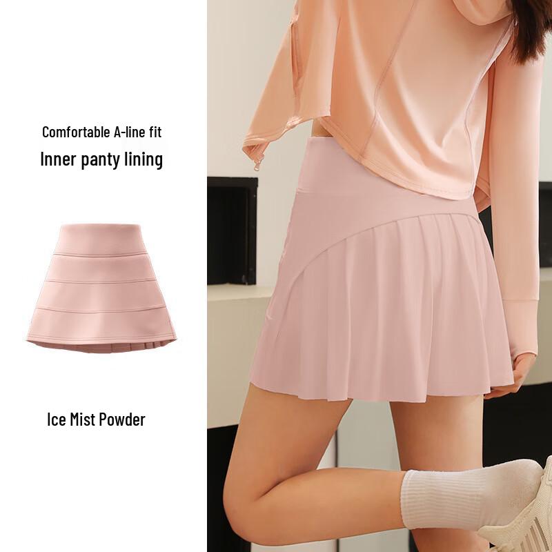 Bo Jue Women s Cooling Anti-Chafe Pleated Sports Skirt