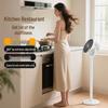 Retractable Floor & Table Fan with Aroma Diffuser and Voice Remote Control