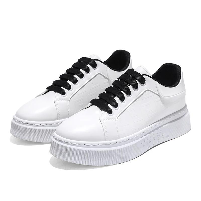 

Мода Оригинальный модный тренд белые туфли мужские повседневные туфли для серфинга мужская кожаная поверхность, нескользящая, износостойкая повседневная спортивная обувь 44