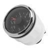 Oil Pressure Gauge Pointer 52mm 2.0in 10‑184 Ohm  Colourful Backlight Adjustable Universal for Cars BoatsBlack