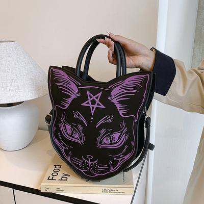 Harajuku-Stil Katzen-Umhängetasche 2025 neue europäische und amerikanische Mode Persönlichkeit Handtasche Umhängetasche Damen-Schultertasche PU