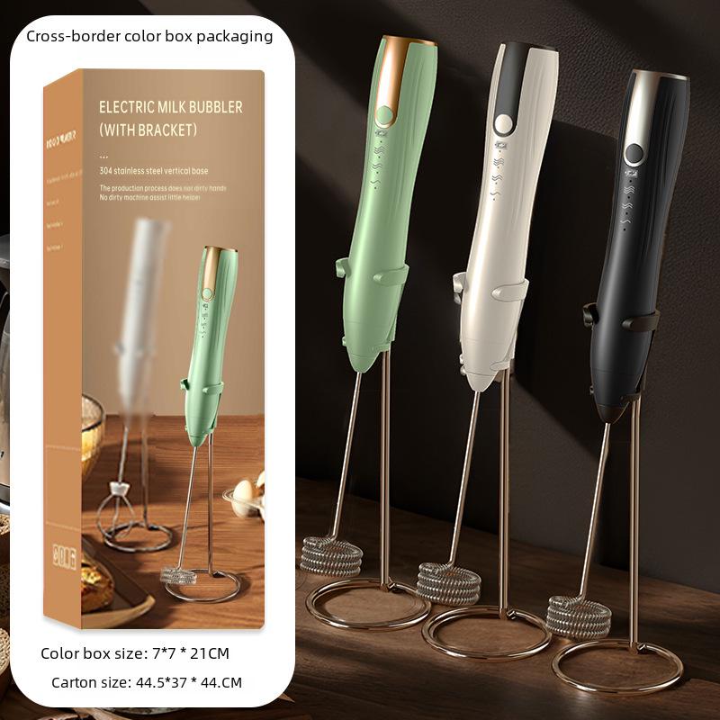 Compact Electric Milk & Egg Frother - Handheld Whisk & Beater for Creamy Coffee and Smooth Mixtures