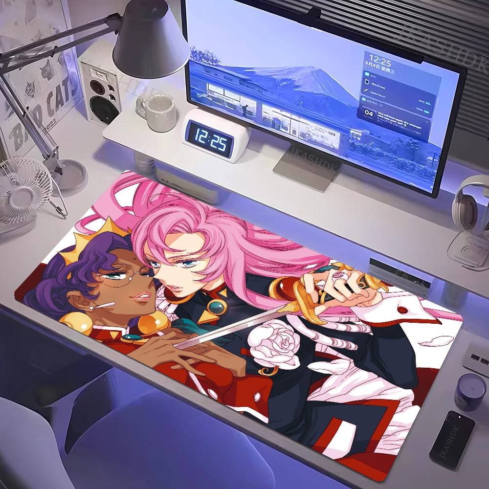 Revolutionary Girl U-Utena Anim Mousepad Mouse Mat Desk Mat With Pad Gaming Accessories Prime Gaming XXL Keyboard Pad Padding