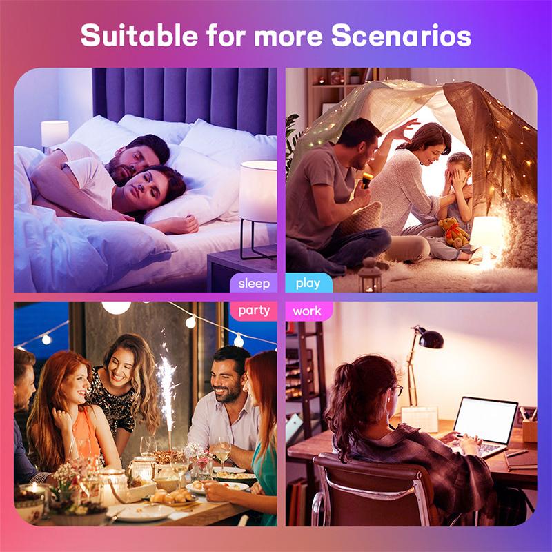 Tuya Smart WiFi LED Light Bulbs 220V 110V 15W E27 LED Lamp RGB Smart Lights APP Alexa Google Assisatnt Voice Control
